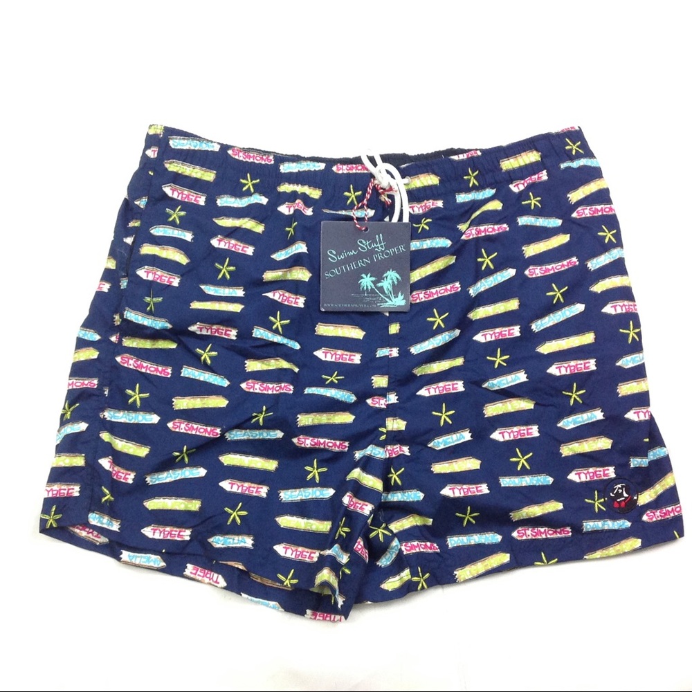 New Nordstrom Southern Proper Mens Swim Shorts
